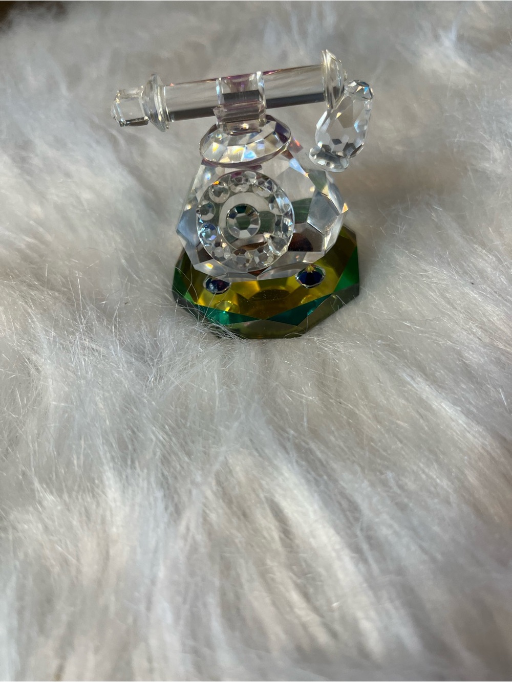 Crystal Rotary Dial Telephone